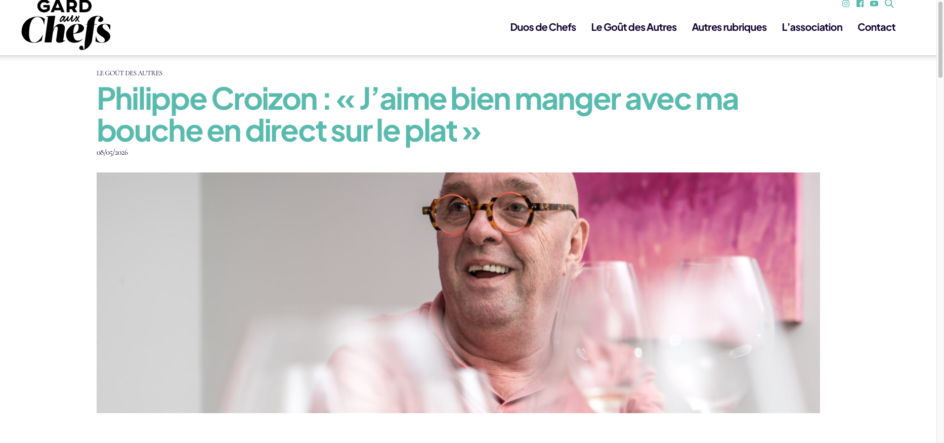 Le Goût des Autres, avec Philippe Croizon, polyamputé.