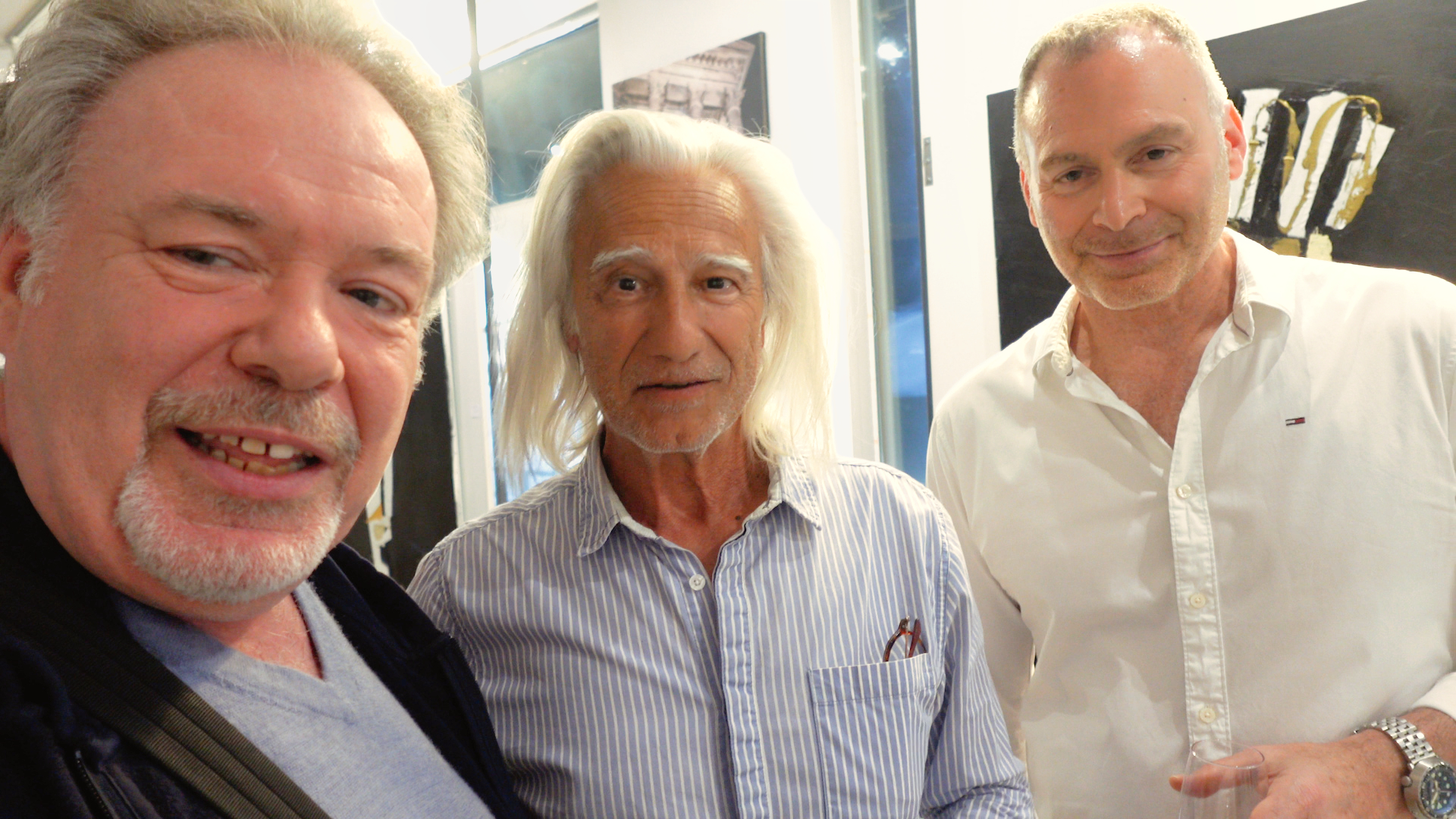 Vernissage de l'exposition commune de Jorge Colomina et Pierre Palomar  à Nîmes.