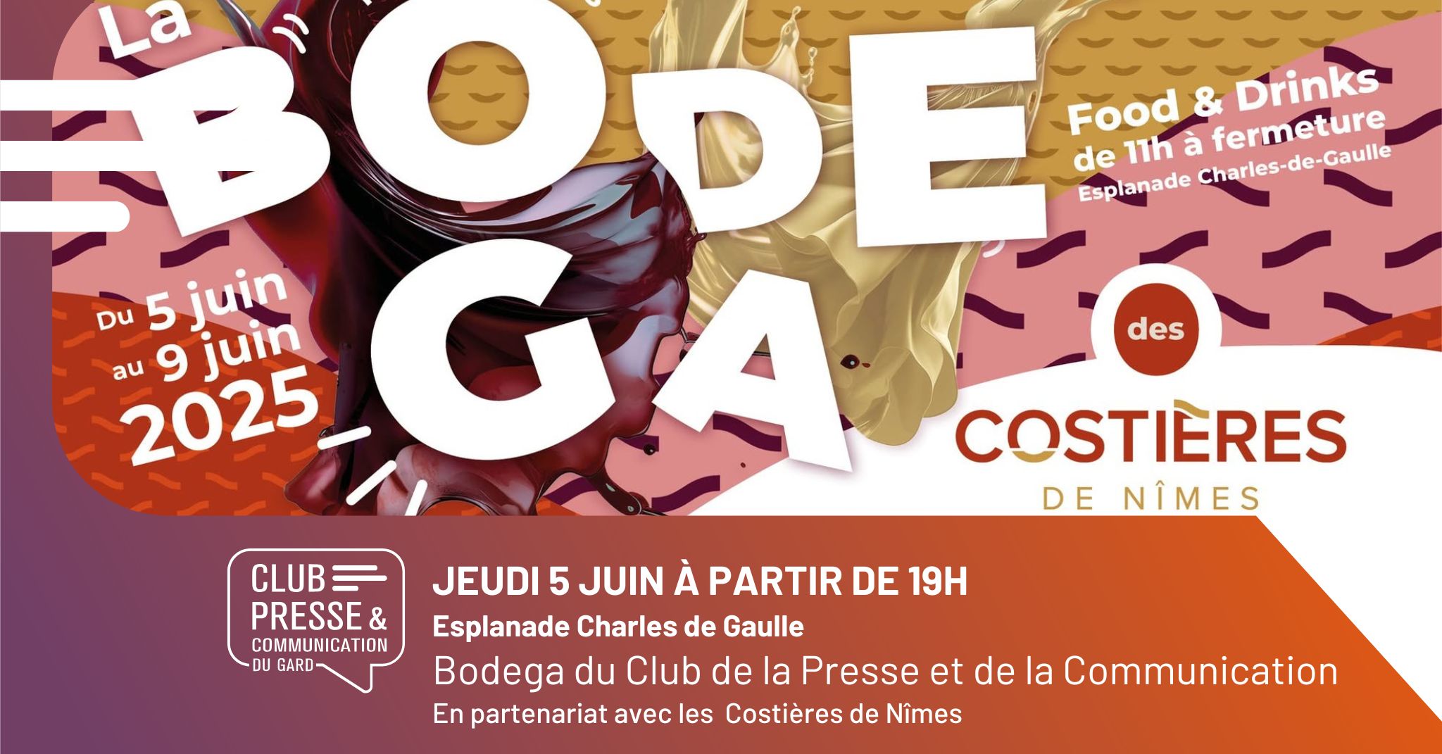 Bodega du Club de la Presse 2025