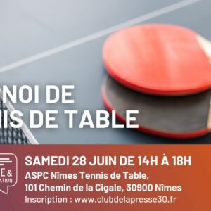 Tournoi de tennis de table de l'ASPC Nîmes