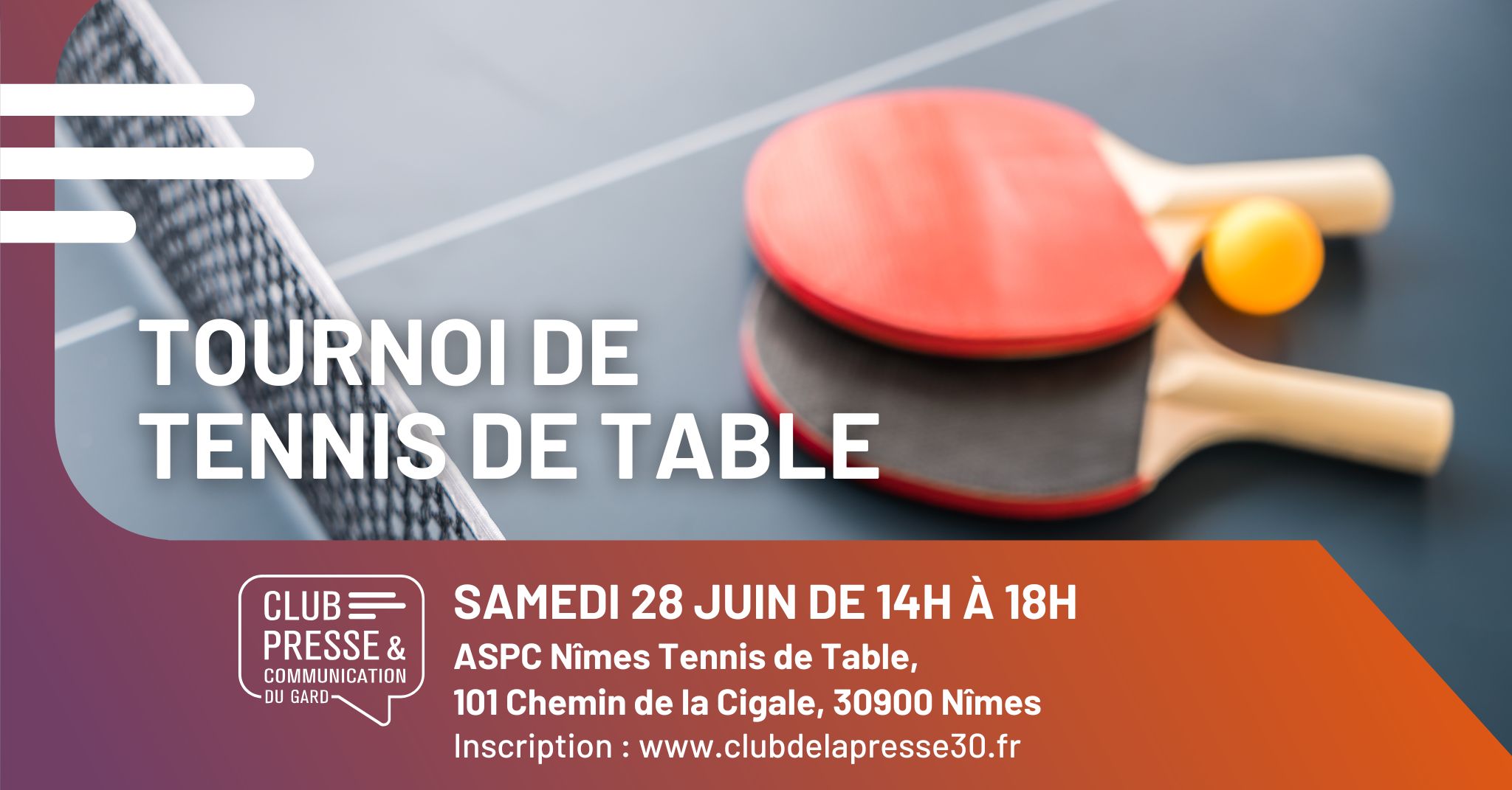 Tournoi de tennis de table de l'ASPC Nîmes