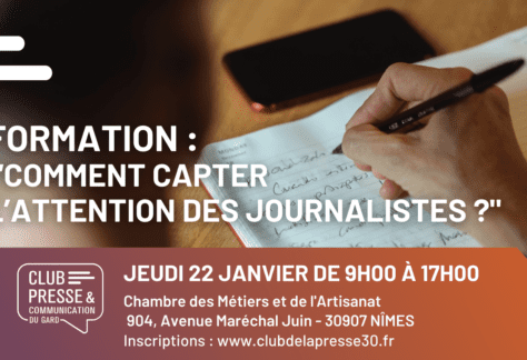 Formation : “Comment capter l’attention des journalistes ?"