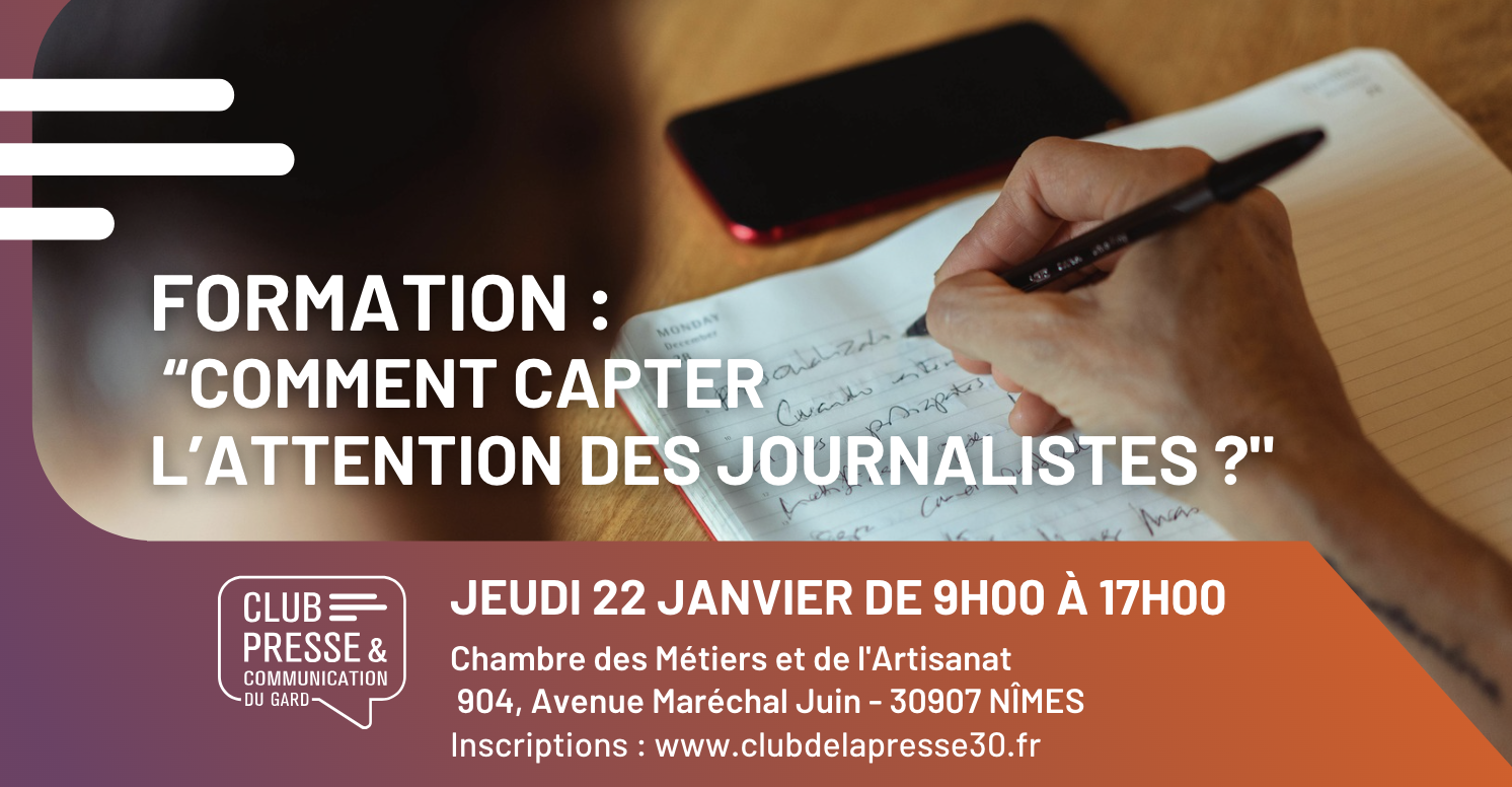 Formation : “Comment capter l’attention des journalistes ?"